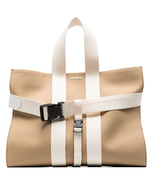 Sunnei buckled detail tote bag