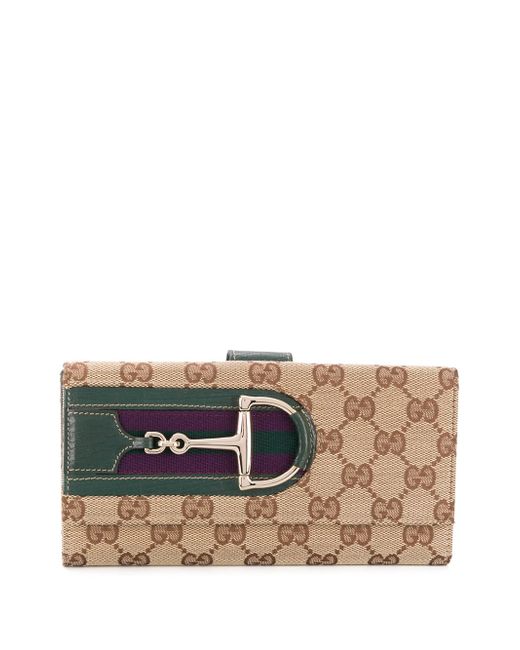 Gucci Pre-Owned GG Supreme horsebit wallet