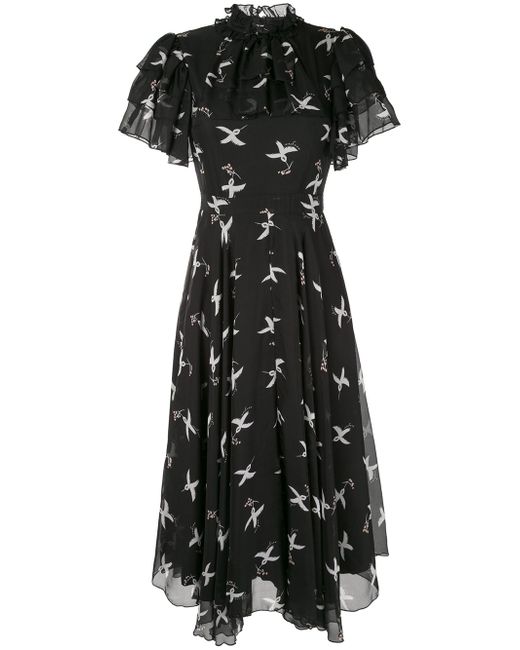 MacGraw Flight Bird Print dress