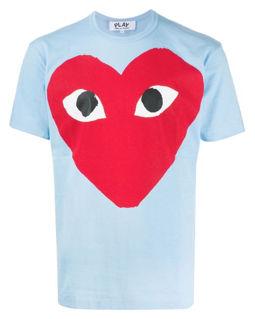 Comme Des Garçons Play crew neck heart logo T-shirt