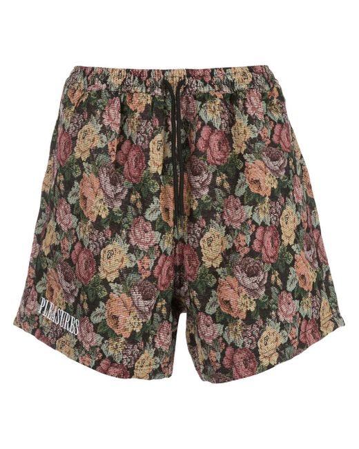 Pleasures floral print track shorts