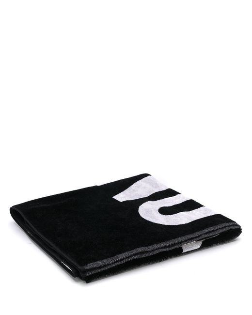 Moschino logo-print beach towel