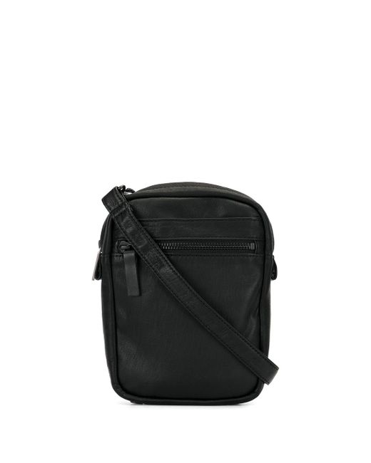 Yohji Yamamoto textured style zipped shoulder bag