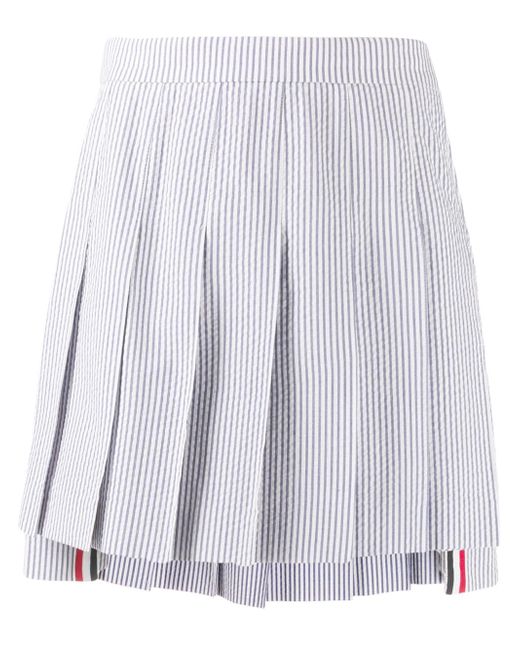 Thom Browne stripe pattern pleated skirt