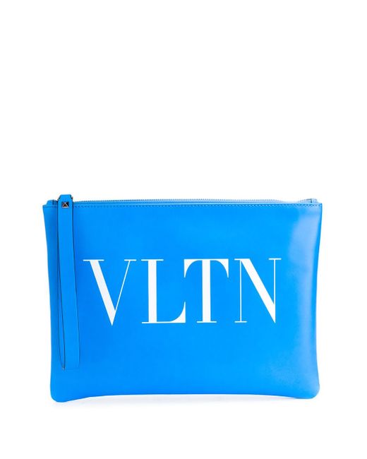 Valentino Garavani VLTN print clutch
