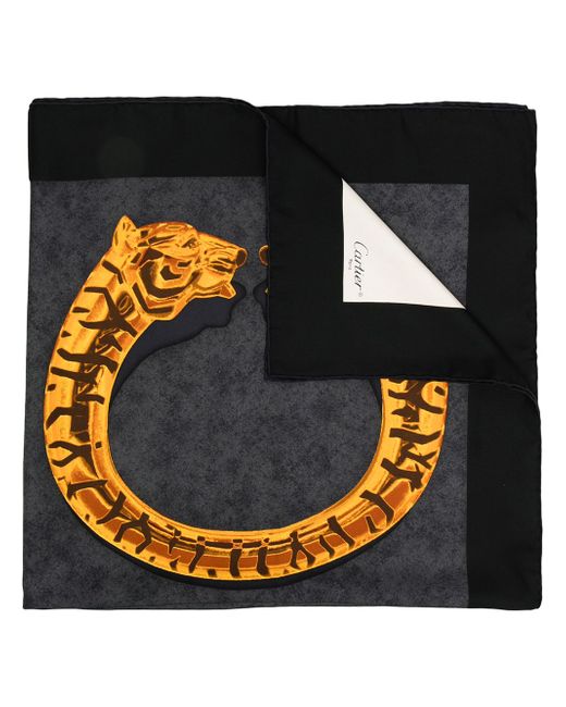 Cartier tiger print scarf