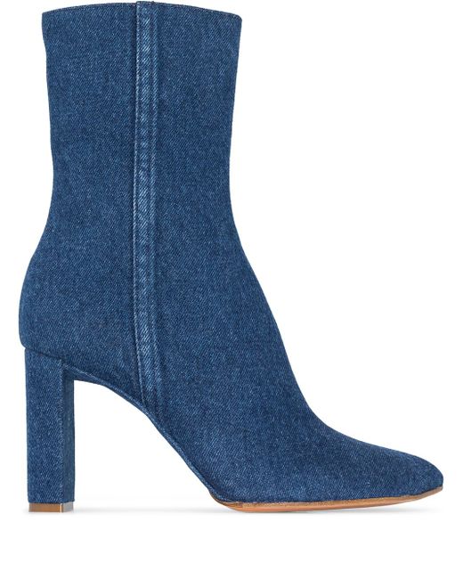 Y / Project 100mm denim ankle boots