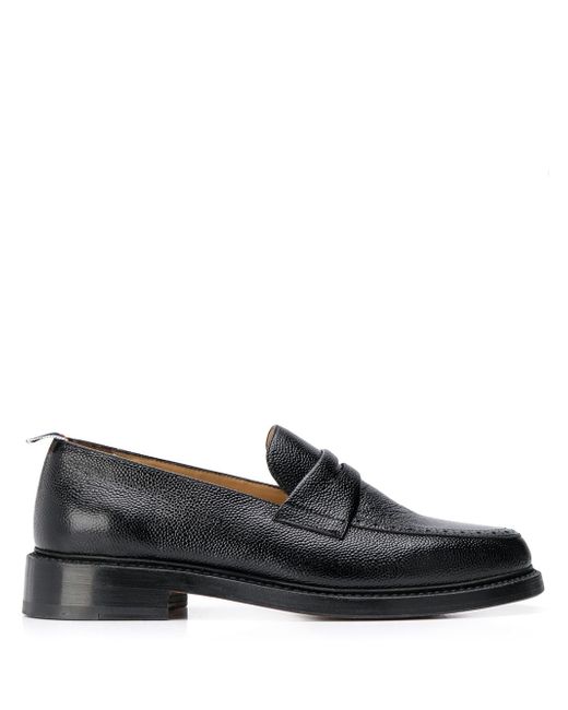 Thom Browne pebble-grain penny loafers
