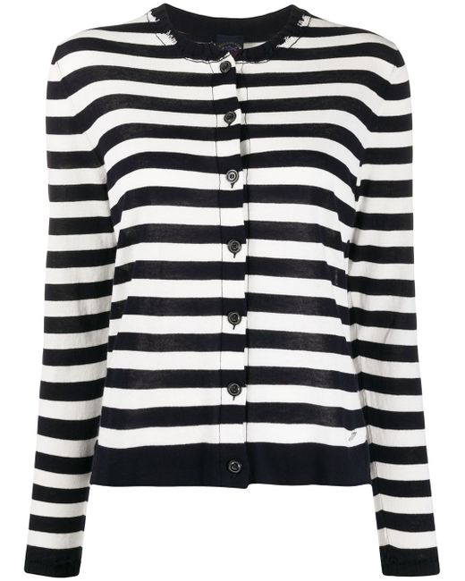 Paul & Shark striped fitted cardigan