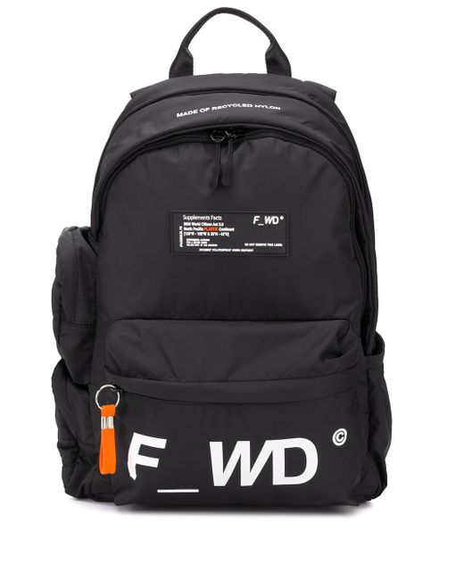 F wd logo print backpack