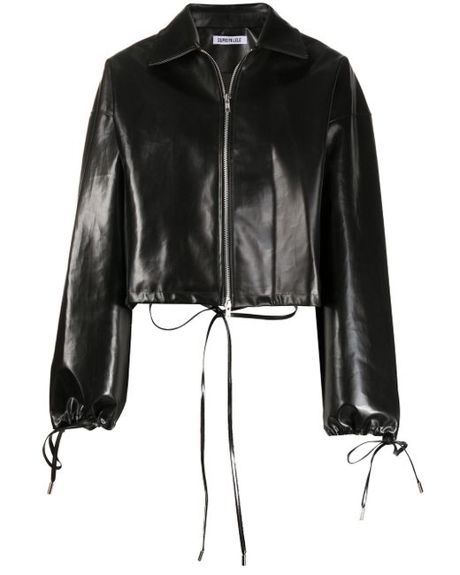 Supriya Lele oversized faux-leather jacket