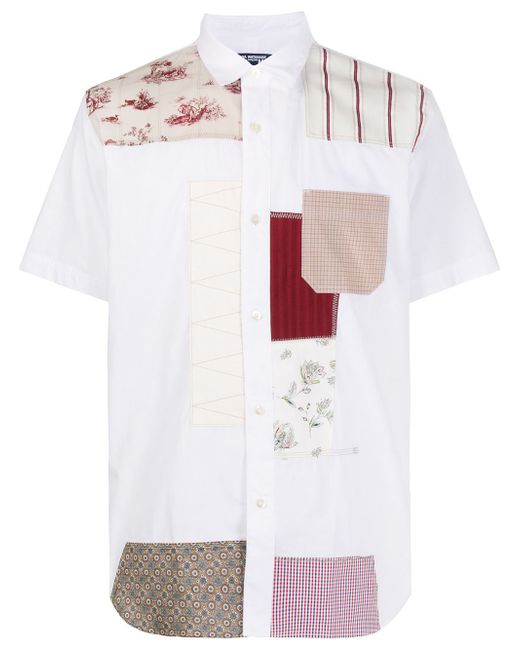 Junya Watanabe patchwork mixed-print shirt