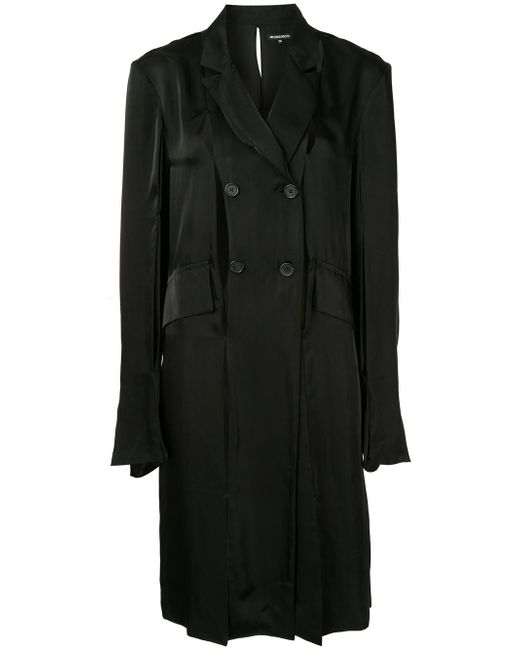 Ann Demeulemeester cut-detail double breasted coat