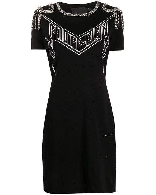 Philipp Plein T-Shirt Short Dresses Thunder