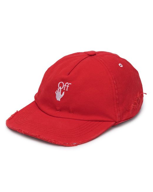Off-White embroidered logo baseball cap