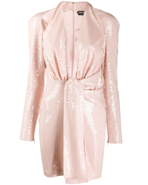 Tom Ford sequin cutout cocktail dress