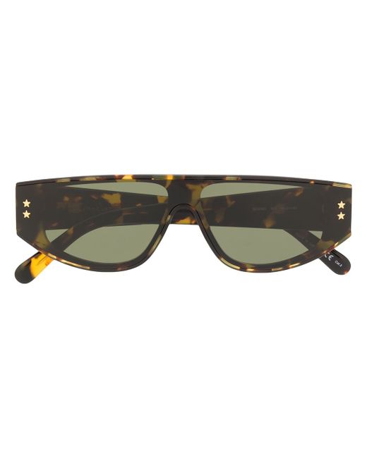 Stella McCartney tortoiseshell rectangular frame sunglasses