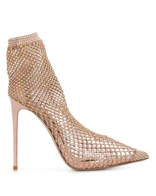 Le Silla crystal-mesh ankle boots