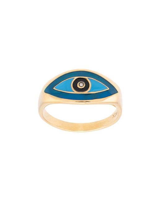Nialaya Jewelry evil eye ring