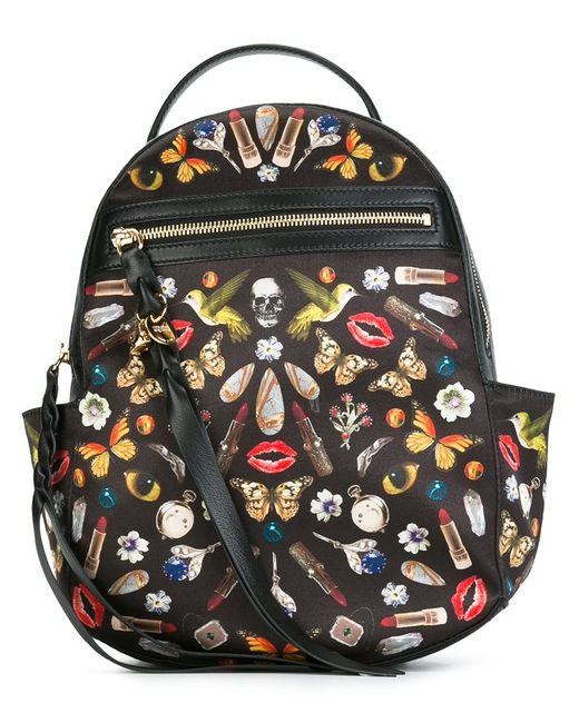 Alexander McQueen Obsession print backpack