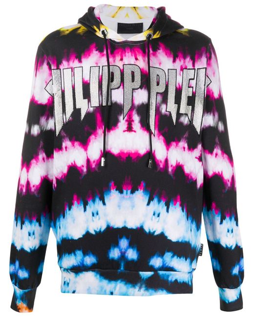 Philipp Plein tie dye print hoodie