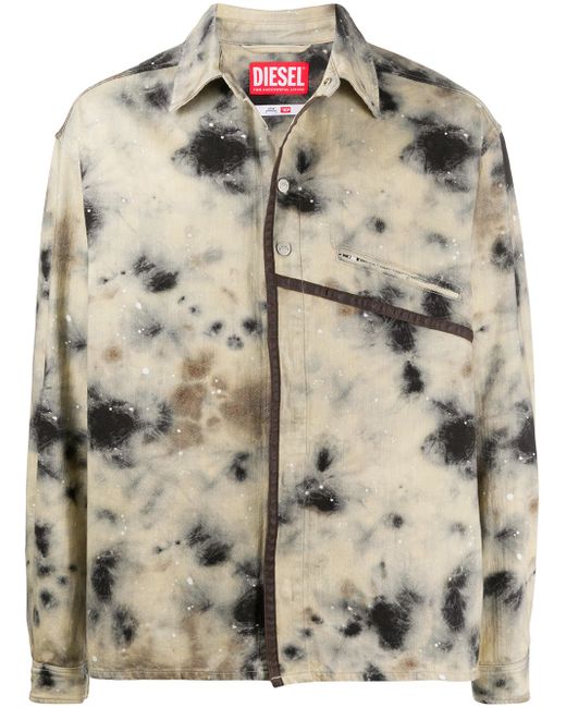 A-Cold-Wall stain-print twill overshirt