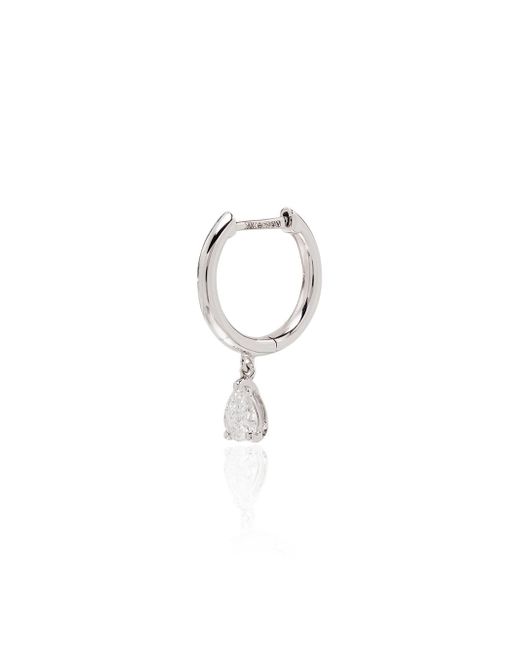 Anita Ko 18kt gold pear-cut diamond hoop earring