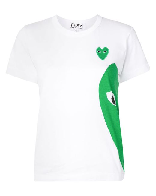 Comme Des Garçons Play heart logo-print short sleeved T-shirt