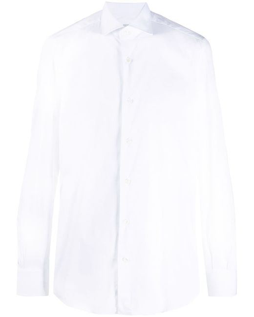Mazzarelli plain buttoned shirt