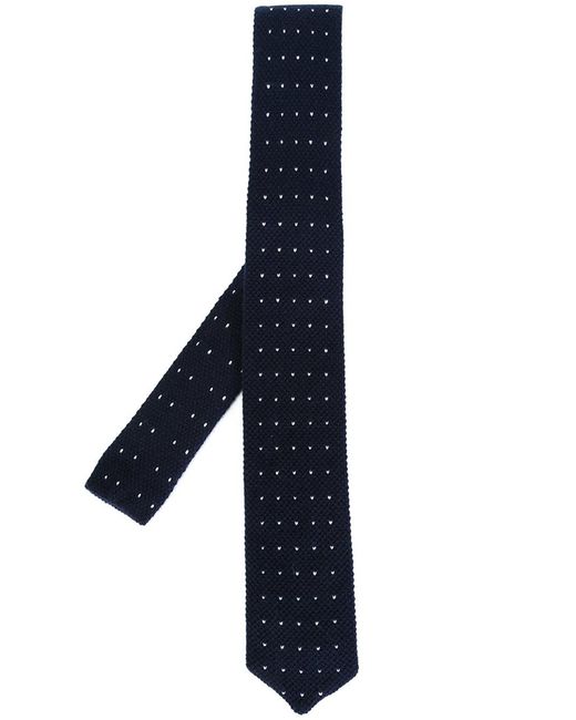 Eleventy dotted woven neck tie