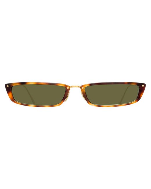 Linda Farrow wide rectangle frame sunglasses
