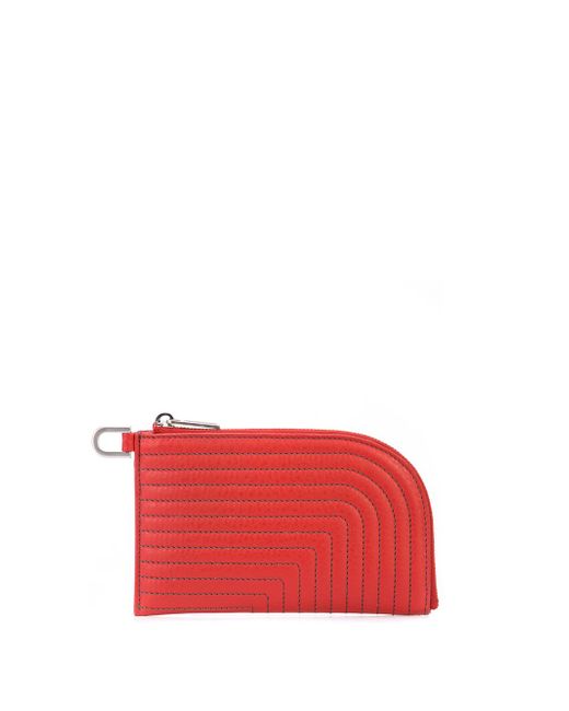 Rick Owens contrast stitched wallet