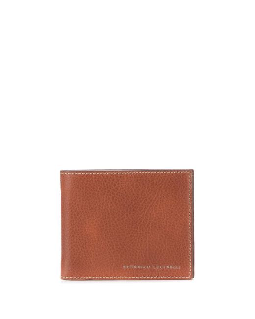 Brunello Cucinelli embossed logo wallet