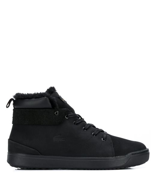 Lacoste logo high-top sneakers