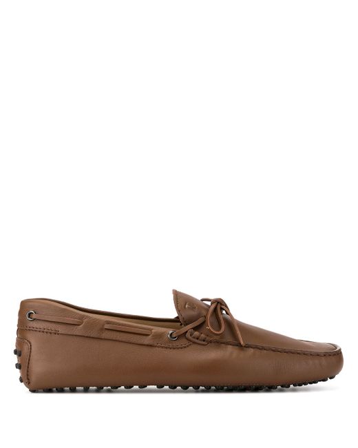 Tod's lace detail loafers