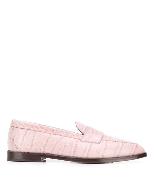 Etro croco-embossed loafers