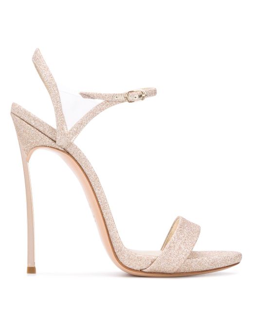 Casadei glitter embellished high heel sandals