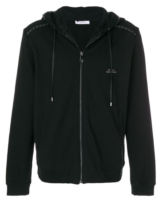 Versace Collection zipped hooded jacket