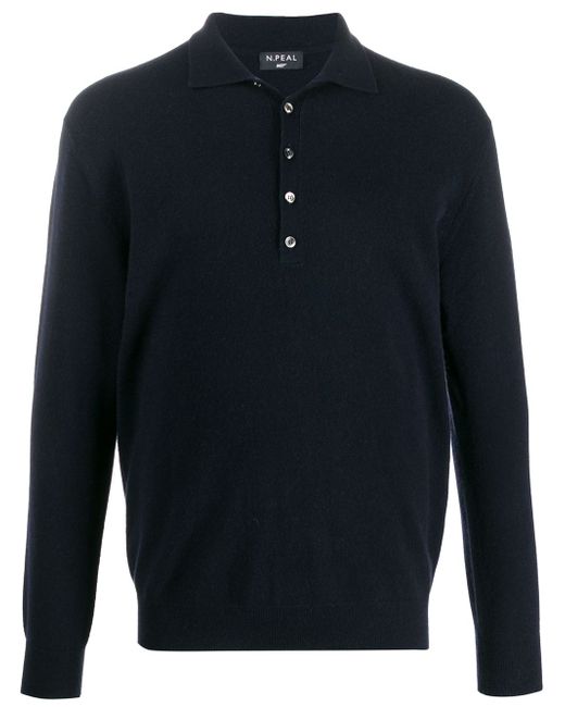 N.Peal buttoned polo shirt