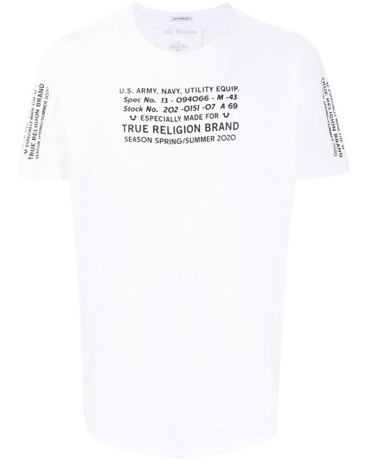 True Religion crew neck logo printed T-shirt