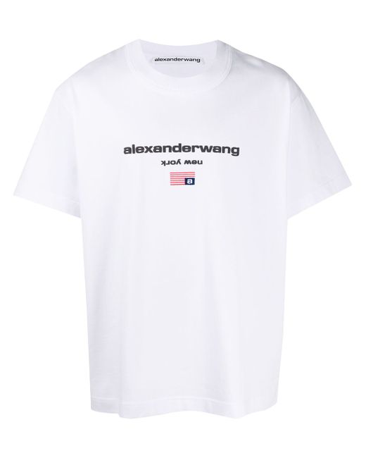 Alexander Wang logo-print crew neck T-shirt