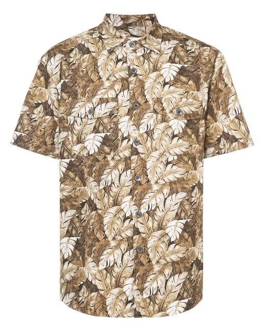 Julien David leaf print shirt