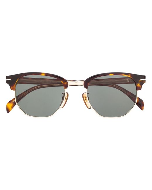 David Beckham Eyewear tortoiseshell half-frame sunglasses