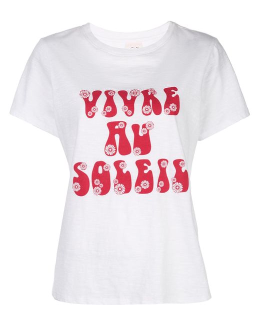 Cinq a Sept Vivre Au Soleil printed T-shirt
