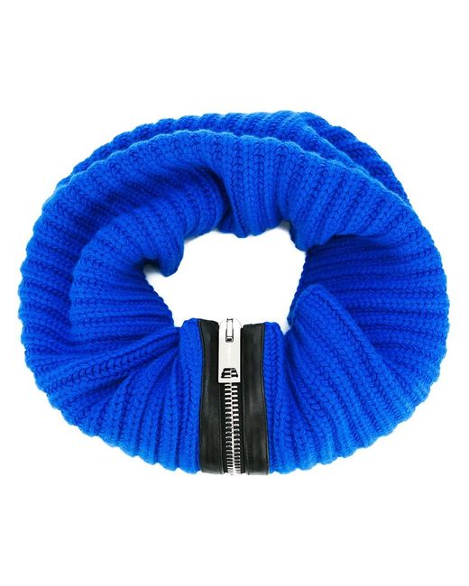 Les Hommes zipped collar scarf