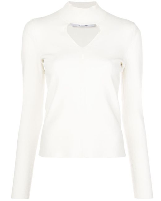 Proenza Schouler White Label cut out knitted top