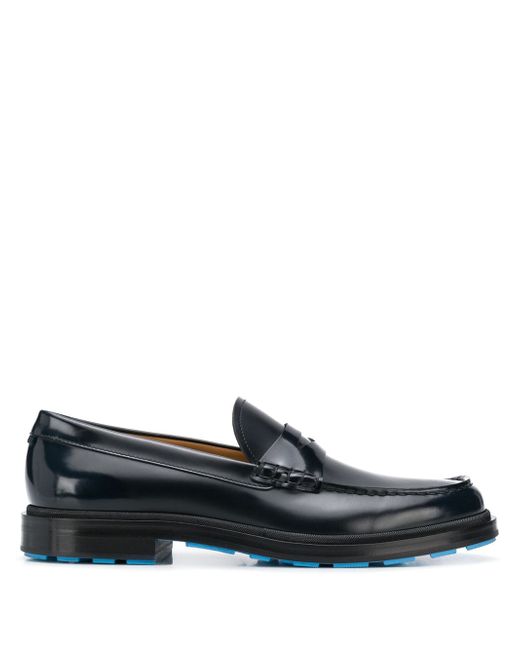 Boss contrasting sole loafers