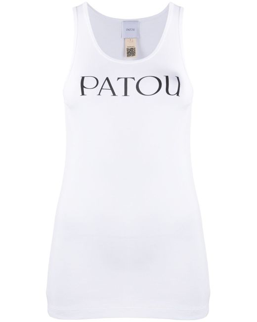 Patou logo print tank top