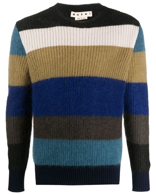Marni striped knitted jumper