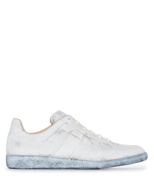 Maison Margiela Replica distressed leather sneakers